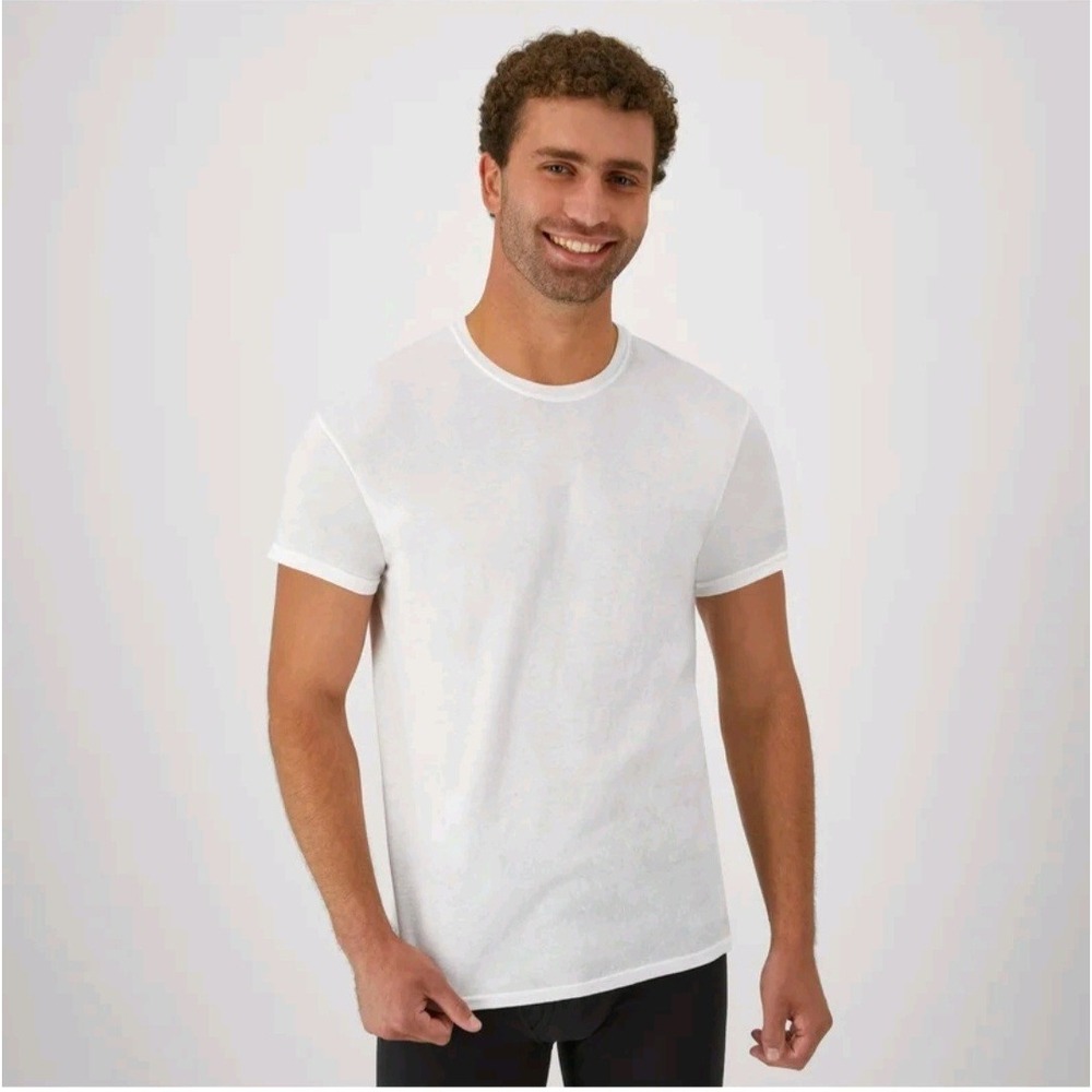 Hanes T-Shirt for Men, Size L - White